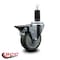 Service Caster 4'' Gray Poly Swivel 1-1/4'' Expanding Stem Caster with Brake SCC-EX20S414-PPUB-PLB-114 - alternate 2